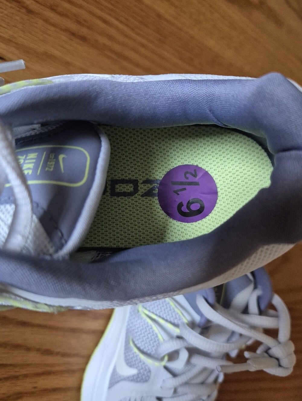 Nike Women's Zoom Span 3 Iris Whisper Summit White, size 6,5 NWOB - Picture 11 of 13